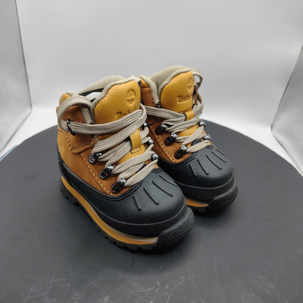 Timberland Kids' Tan and Black Boots